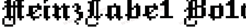 HeinzLabe1 Bo1d字体转换